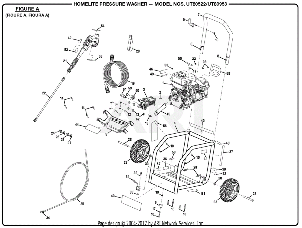 Homelite UV80522 Drain Plug Location Diagram & Maintenance Guide