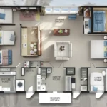 1983 Harrison Manufactured Home 245521: Diseño y Planos de Planta